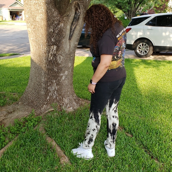 Old Navy Bleach dyed jeans size 6 - Picture 5 of 12